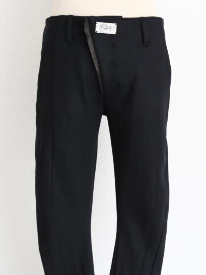 FAGASSENT　"SL1 black"   Classic Trouser's cut with black shrank wool