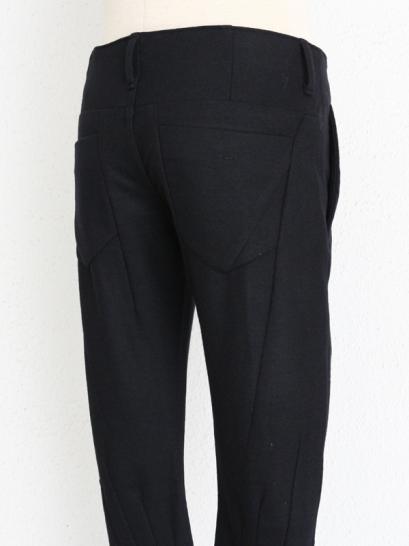 FAGASSENT　"SL1 black"   Classic Trouser's cut with black shrank wool