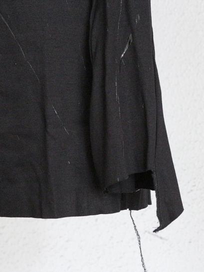 FAGASSENT　"20AW-TA2-splatter"Black crystal splatter painting on long sleeve